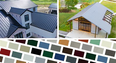 2 colors of metal rood on a house|colors that go with metal roof.